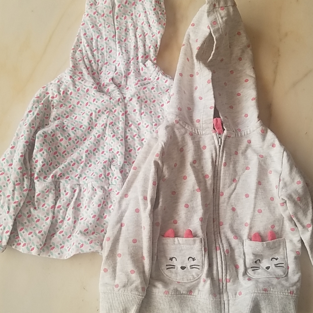 2 cotton hoodies
